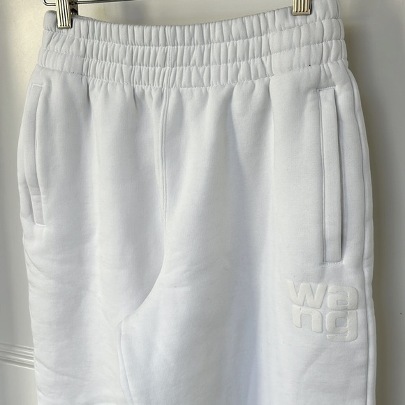Alexander Wang Foundation Terry Classic Sweatpant Joggers in White size small - Picture 5 of 13